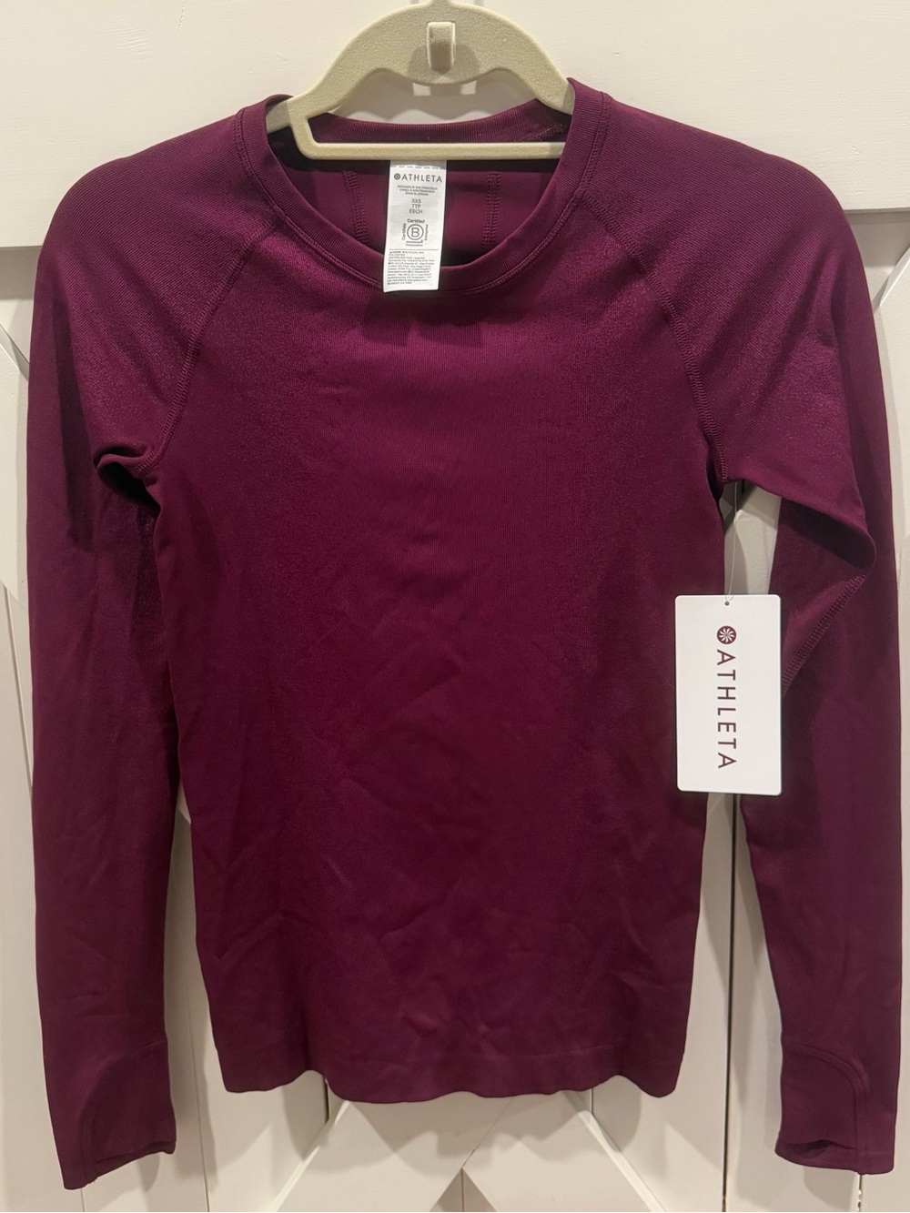 Athleta Momentum Seamless Long Sleeve Top – XXS – NWT